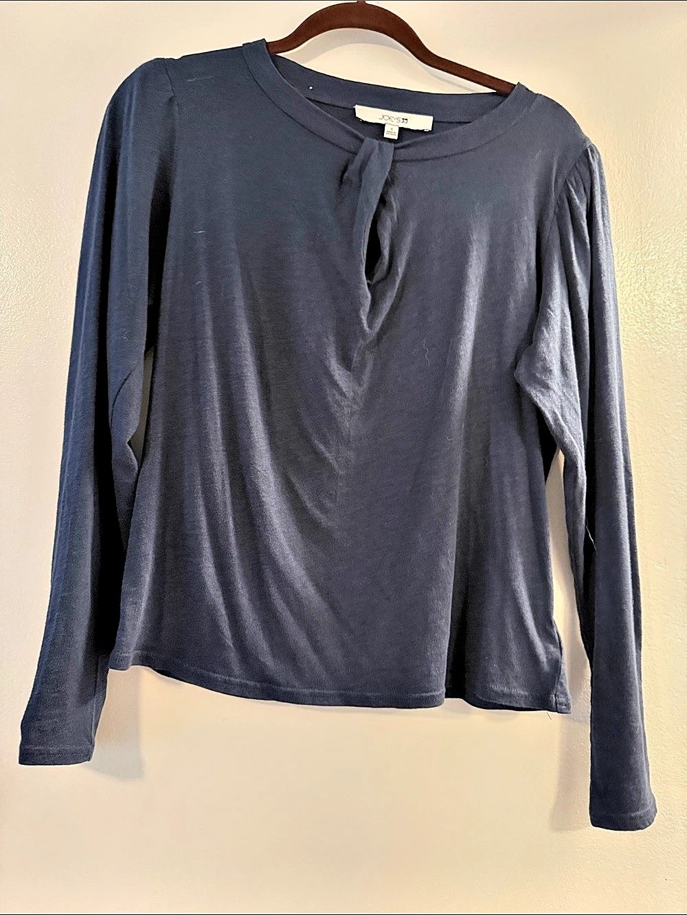 Joe's Long Sleeve Top Top in Blue Size Small Like New